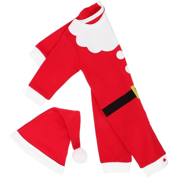 1 Set of Newborn Christmas Pajamas Cotton Long Sleeve Sleepwear Kids Pajamas