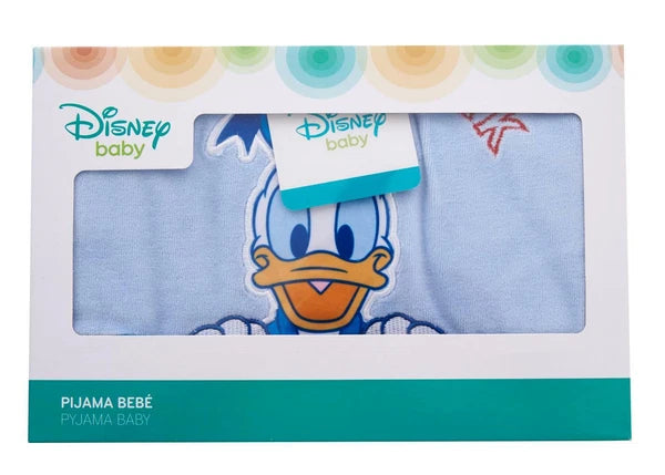 Official Mickey Mouse Kids Blue Pyjama Set Warm Cosy Fleece Boys Nightwear Gift